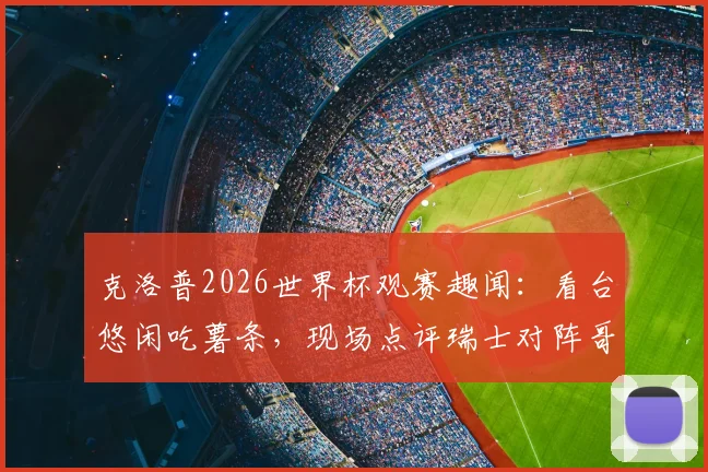 克洛普2026世界杯观赛趣闻：看台悠闲吃薯条，现场点评瑞士对阵哥伦比亚比赛